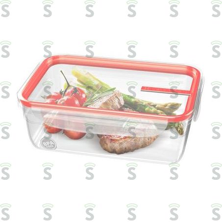  Pote Com Travas Sanremo Plástico 1,24 Litro