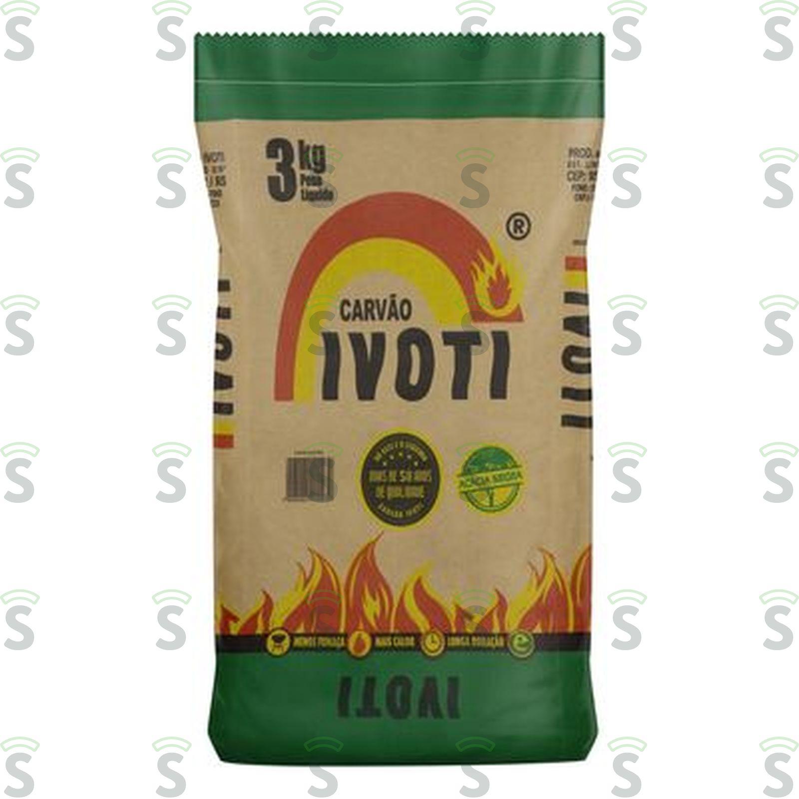 Carvão Ivoti Embalagem 3KG