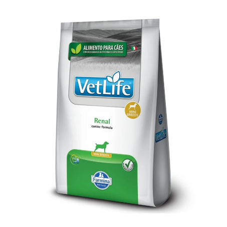 Ração Vet Life Renal Mini para Cães Adultos de Pequeno Porte 2Kg