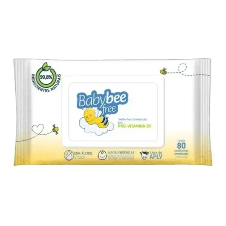 Toalhas umedecidas Babybee Free Baby 80un