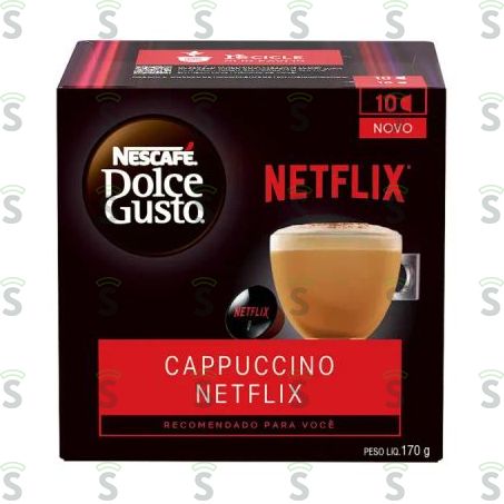  Cappuccino Em Cápsula Nescafé Dolce Gusto Gengibre Netflix Caixa Com 10un - 170gr