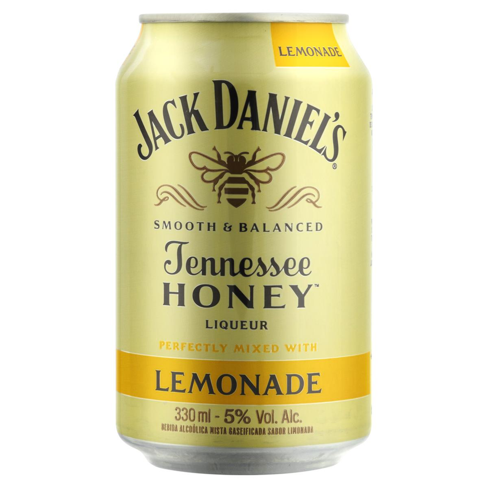 Bebida Mista Jack Daniels 330ml - Honey Lemon