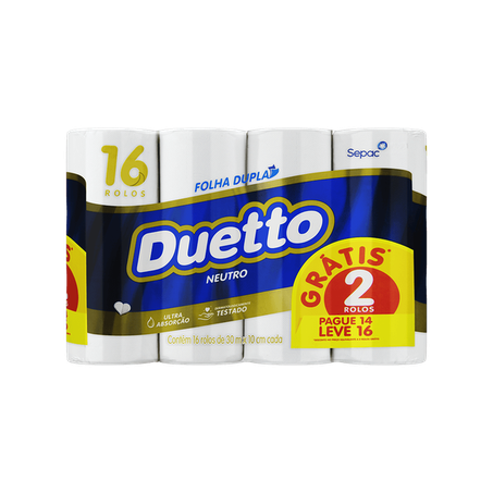 Papel Hig Fd Duetto Lv16 Pg14 30m