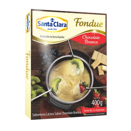 Fondue Chocolate Branco Santa Clara 400g