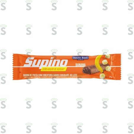  Barra Supino Banana Com Chocolate Ao Leite - Zero 24g