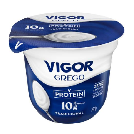 Iogurte Grego Vigor Zero 10g Proteína Tradicional 100g