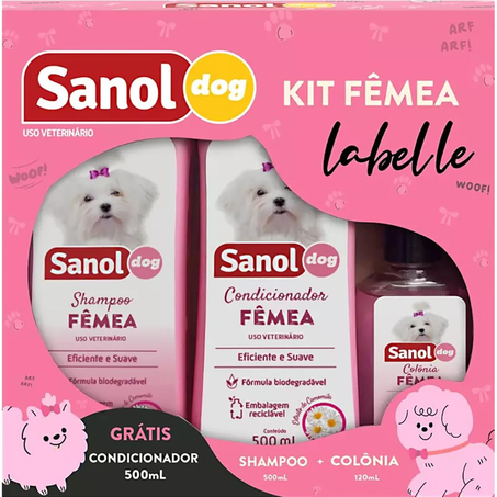 Kit Sanol Labelle Shampoo + Colônia - Grátis Condicionador
