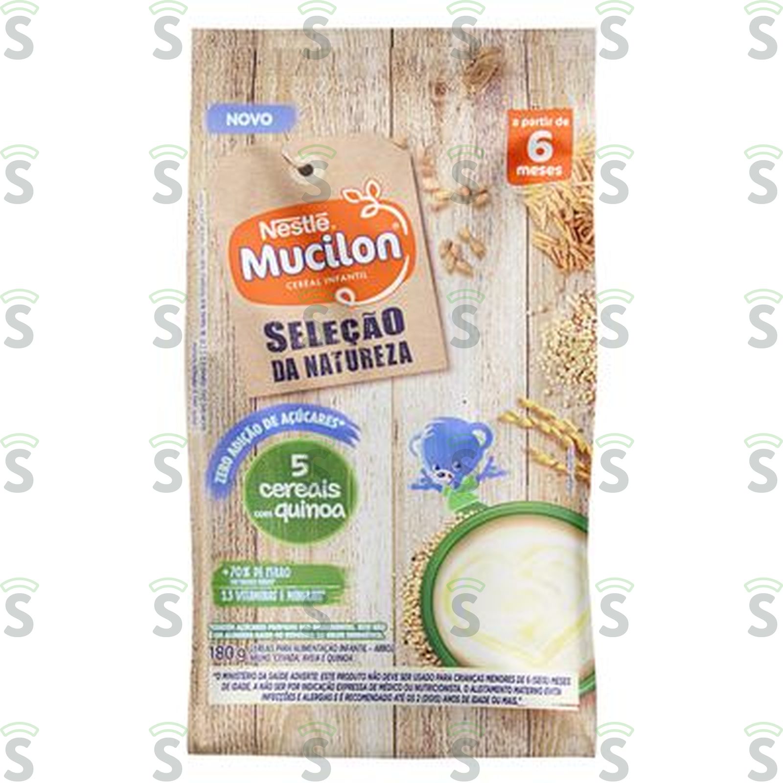 Cereal Infantil Mucilon Seleção Da Natureza 5 Cereais com Quinoa 180G