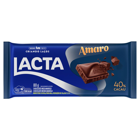 Chocolate Lacta 80g - Amaro