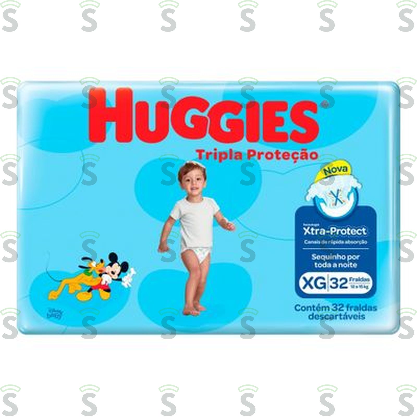 Fralda Descartável Infantil Huggies Tripla Proteção Xgidades 32UN