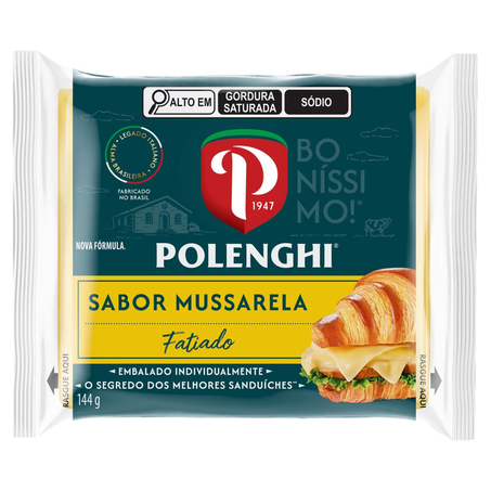 Queijo Polengui 144g - Fatiado - Sabores