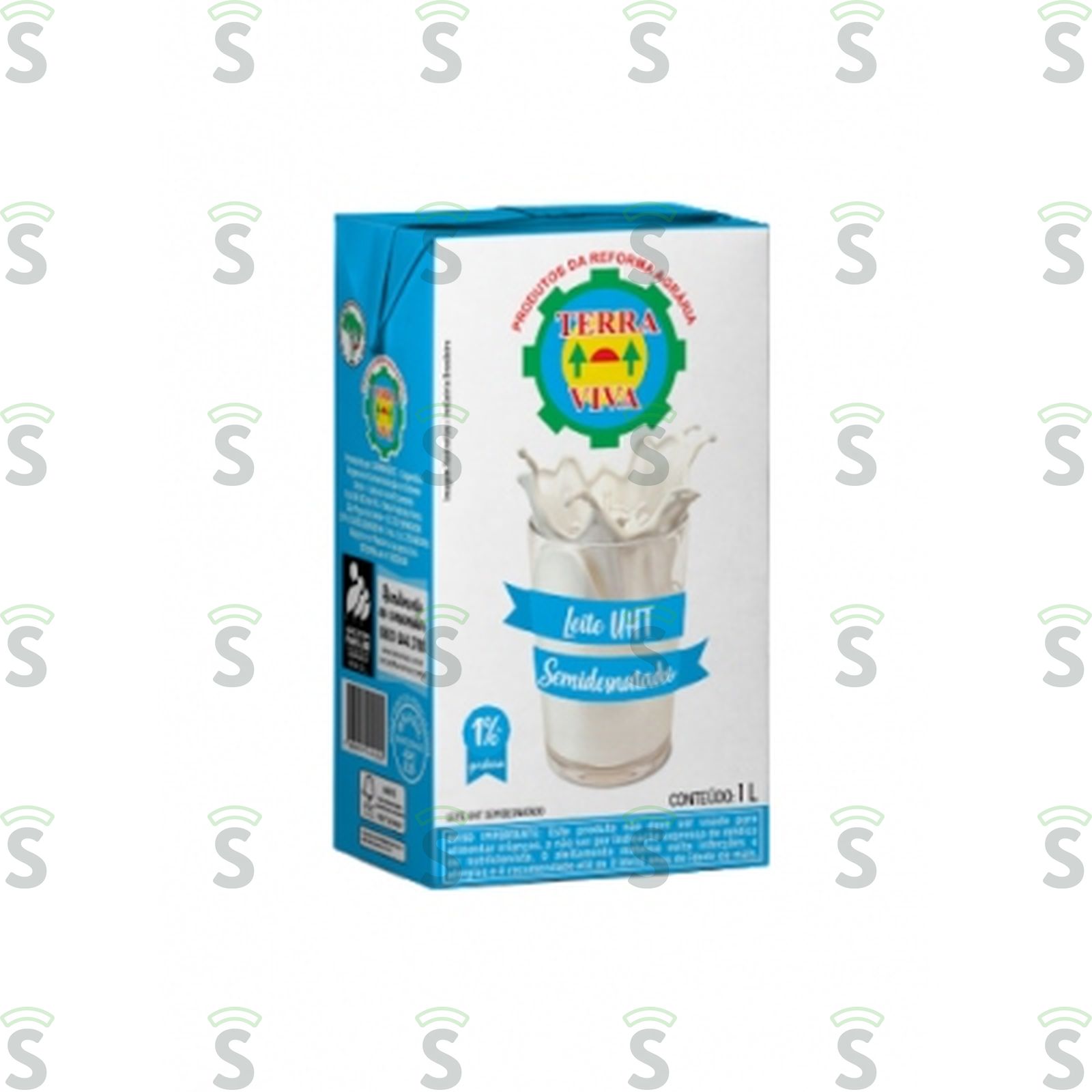 Leite UHT Semidesnatado Terra Viva Caixa 1lt