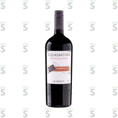 Vinho Tinto Brasileiro Garibaldi Acquasantiera Demi Sec Fino Garrafa 1lt