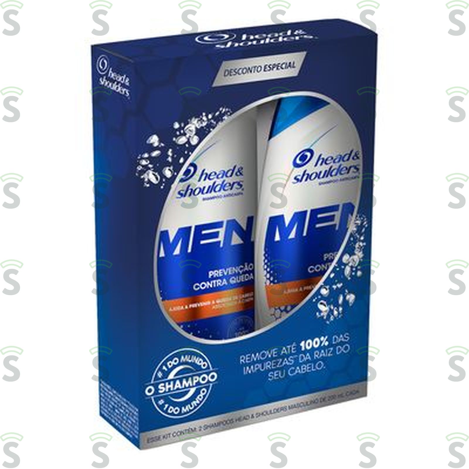 Kit Shampoo Anticaspa 200ml Cada Head & Shoulders Men Prevenção Contra Queda Caixa com 2un - 400ml
