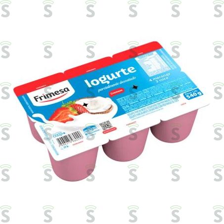  Iogurte Frimesa Morango Coco Bandeja 540g
