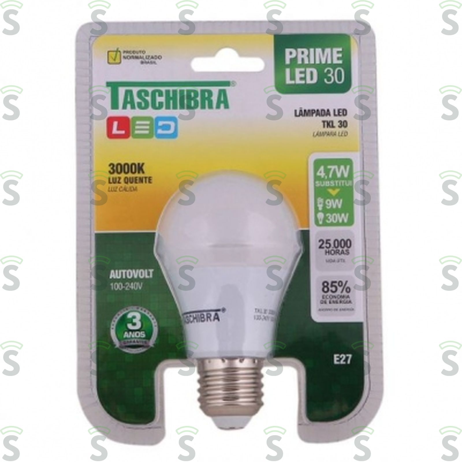 Lâmpada Taschibra LedW Tkl Bivolt 300K
