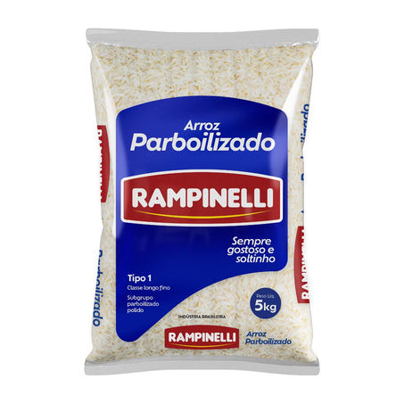 Arroz Rampinelli 5kg - Parboilizado