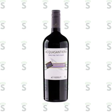  Vinho Tinto Brasileiro Garibaldi Acquasantiera Suave Fino Garrafa 1lt