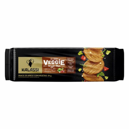 Snack De Arroz Kalassi Veggie Vegetais 84g