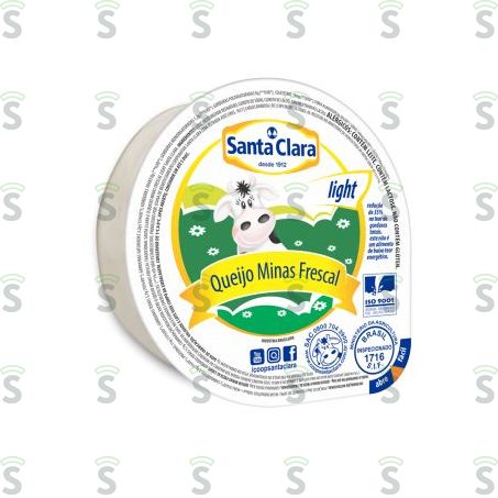  Queijo Minas Santa Clara 200g Light