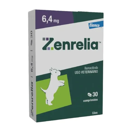 Zenrelia 6,4mg Tratamento para Coceira em Cães 30 comprimidos