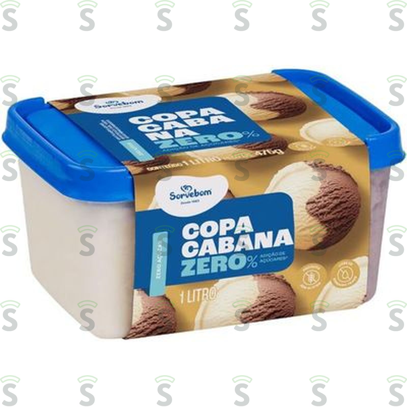 Sorvebom-sorvete 1lt light choco creme