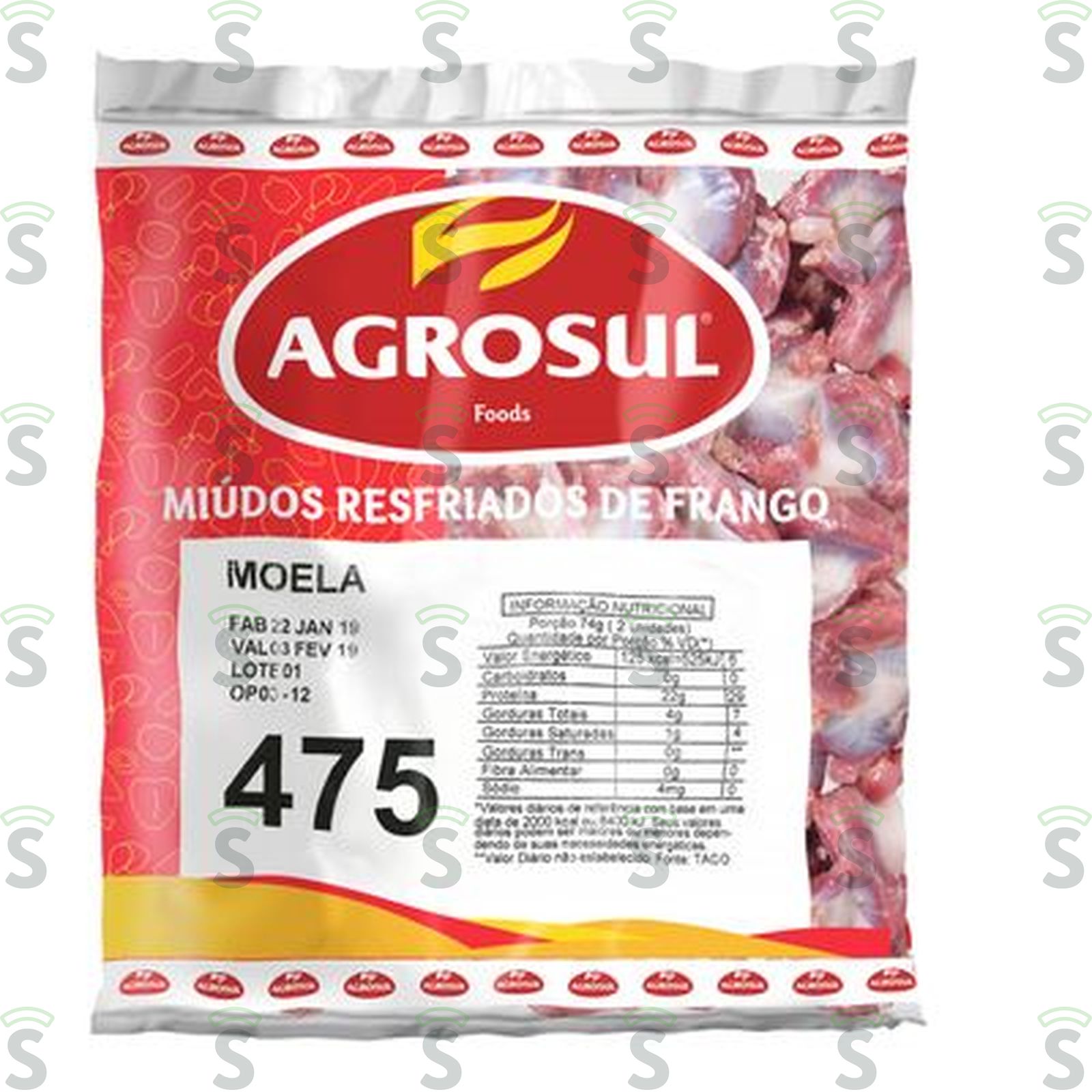 CORACAO FRANGO AGROSUL BAND 700G