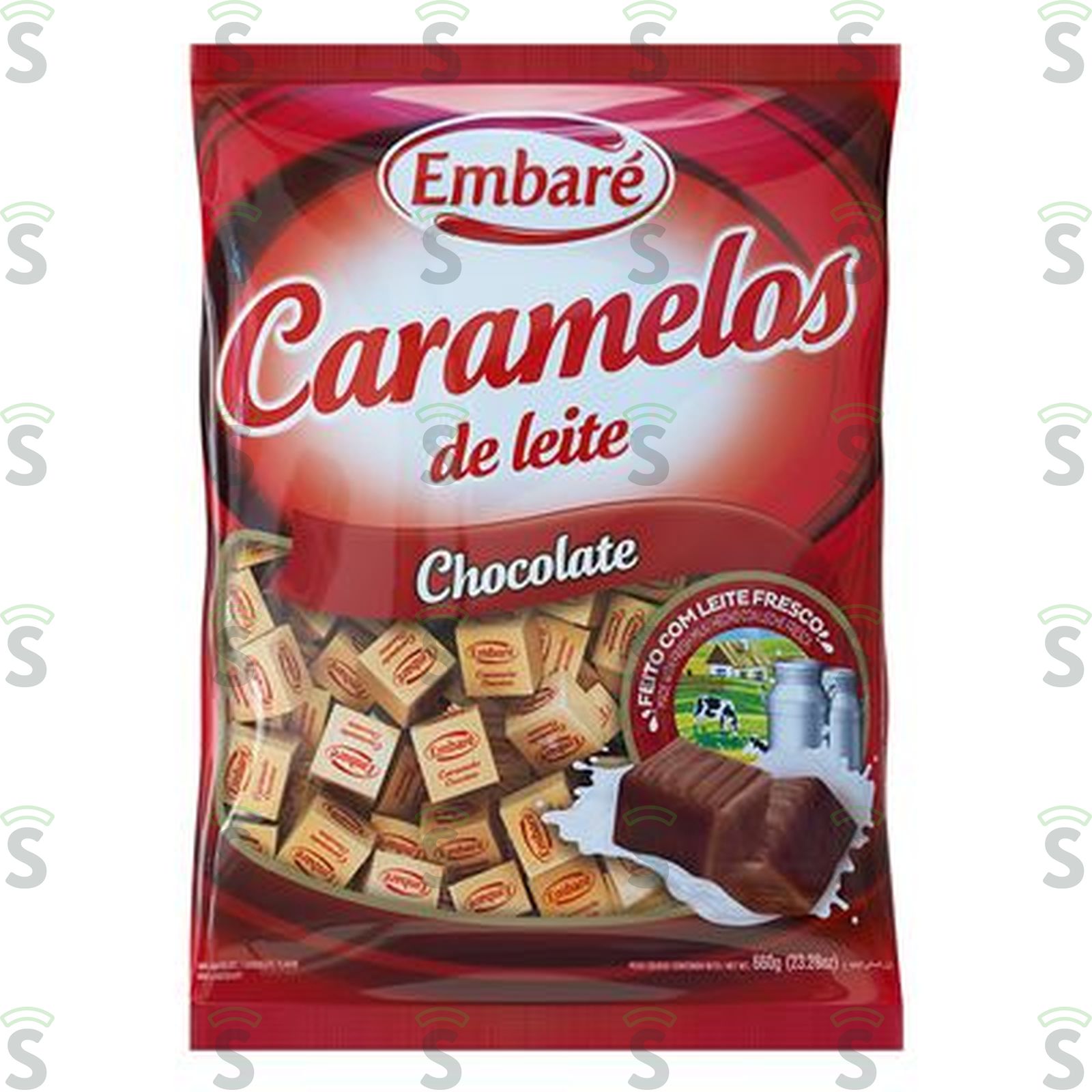 Caramelos de Leite Sabor Chocolate Embaré