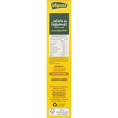Seleta de Legumes Vapza 500g