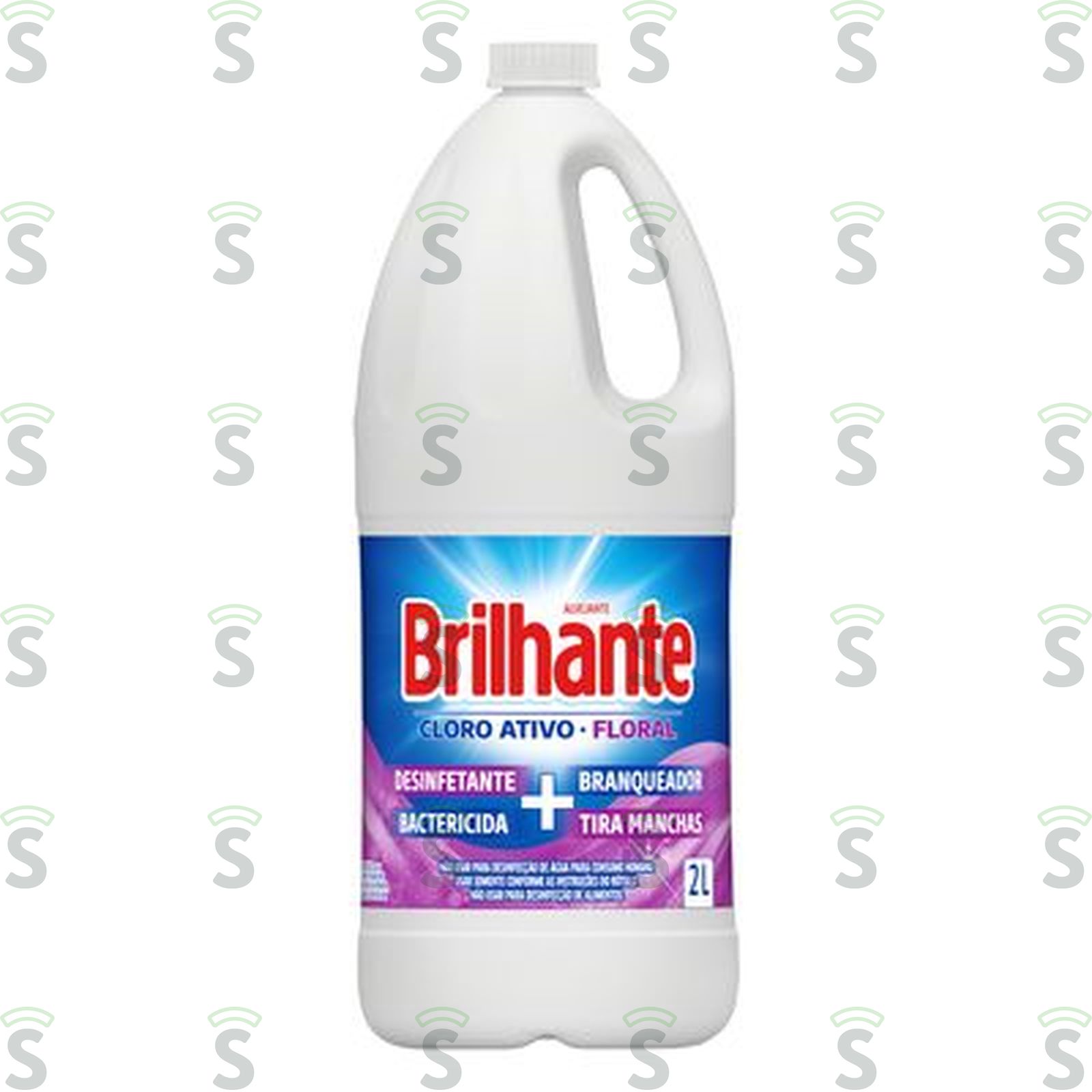Alvejante Uso Geral Brilhante com Cloro Floral Galão 2lt