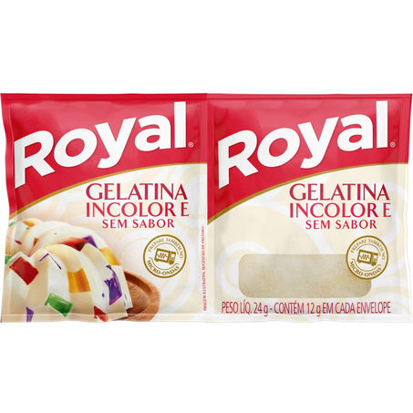 Gelatina Royal 24g - Sem Sabor