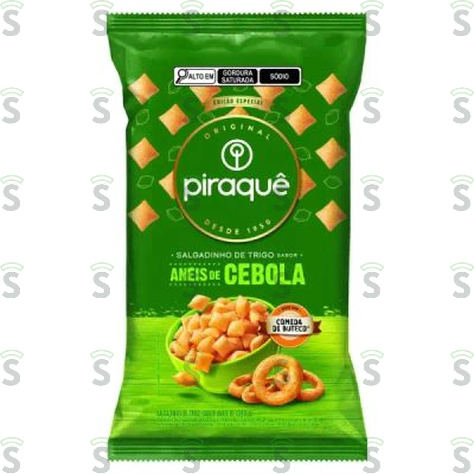 SALGADINHO PIRAQUE 50G TRIGO CEBOLA