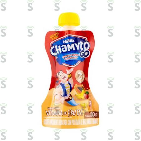  Iogurte Parcialmente Desnatado Chamyto Vitamina de Frutas Squeeze 100gr
