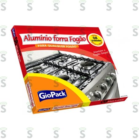  Giopack-aluminio Forra Fogao 27x27 C/8