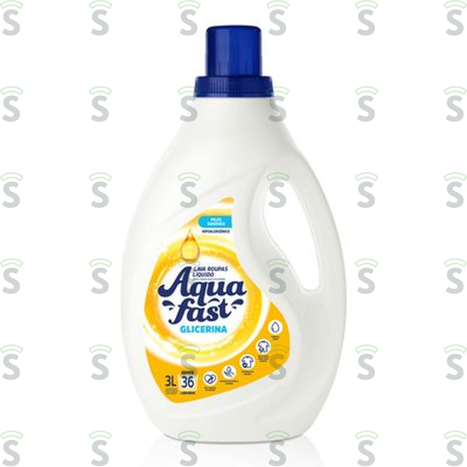Lava Roupas Líquido Aqua Fast Glicerina Frasco 3lt