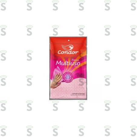  Pano Multiuso Condor Rosa Embalagem 5un