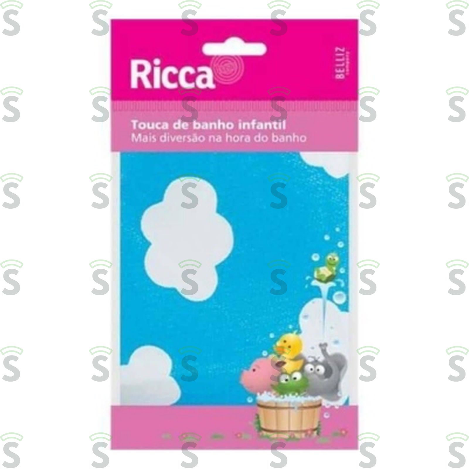 Touca Para Banho Infantil Ricca Ref 390 Embalagem 1UN