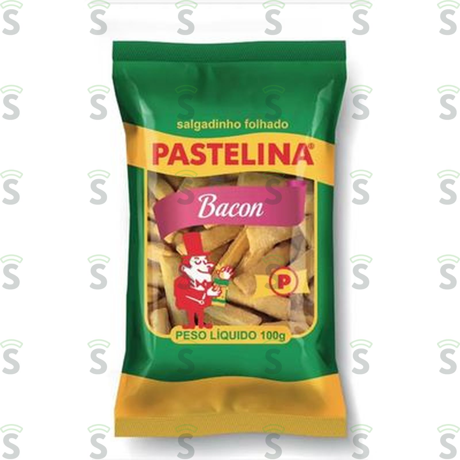 PASTELINA FOLHADO 100GR BACON