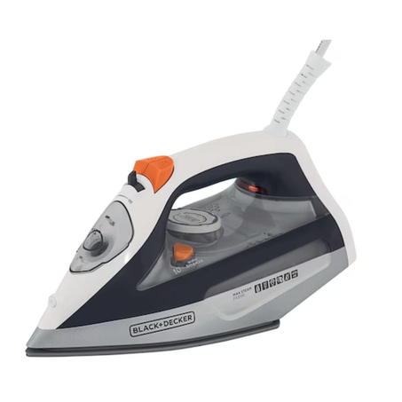 Ferro a Vapor Black & Decker FX3100 127V - Base Ceramic Gliss - Antigotejamento - Vertical - Preta