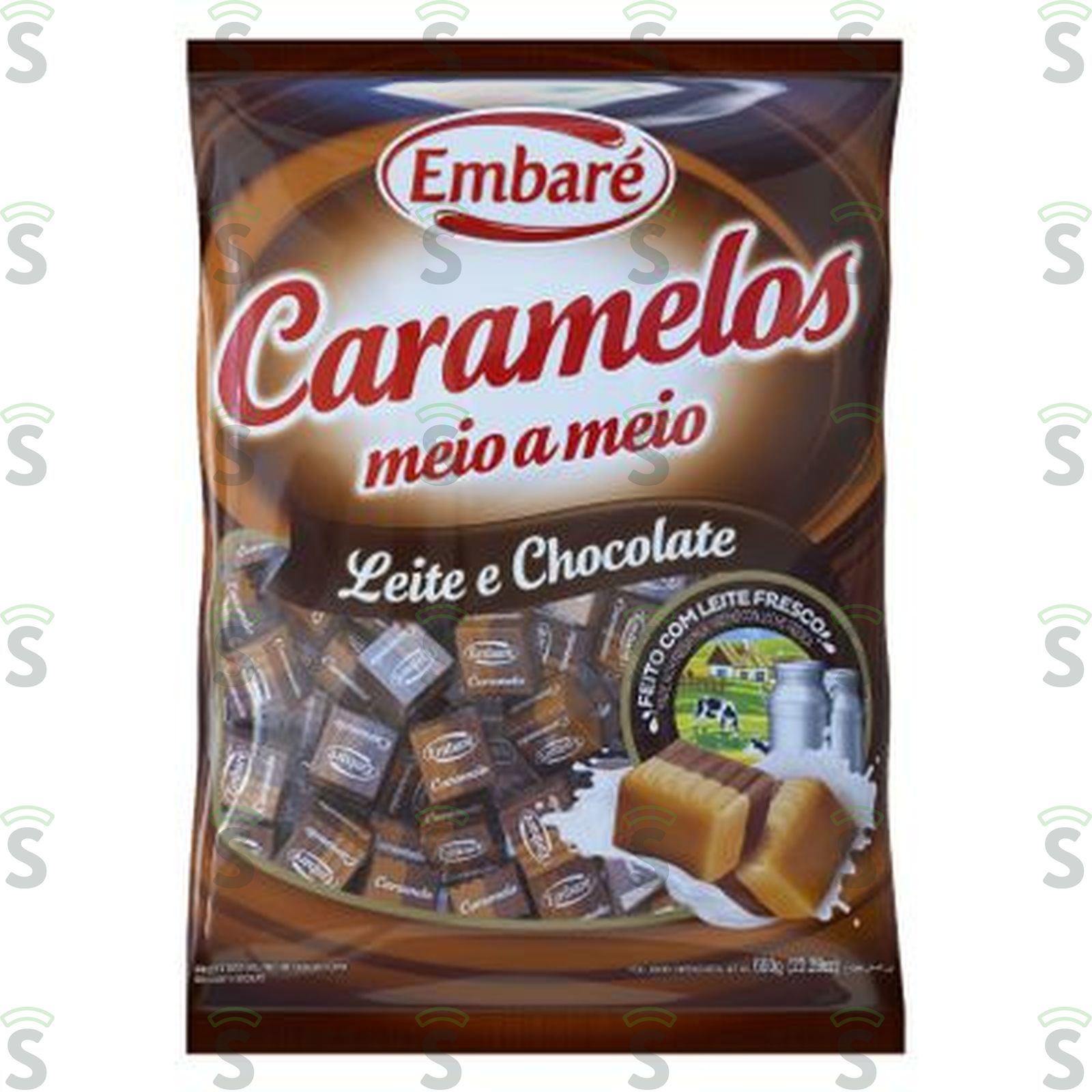 Bala de Caramelo Leite E Chocolate 660g