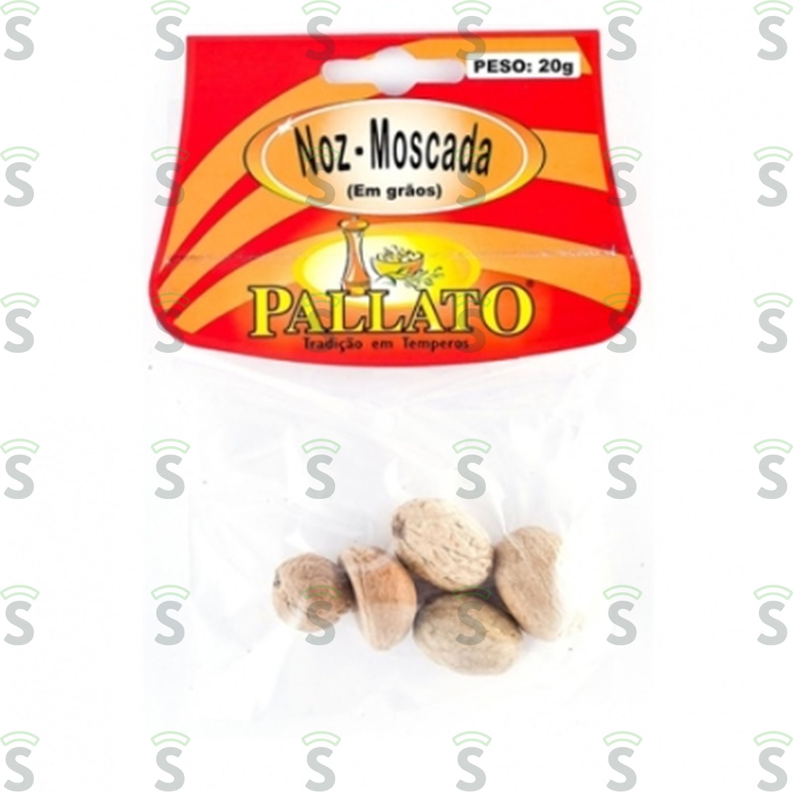 Noz Moscada Em Grãos Pallato Sachê 20G
