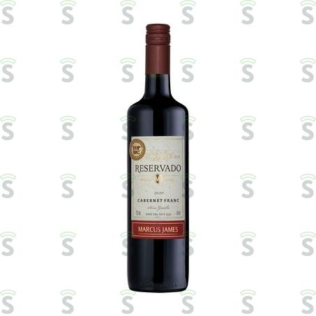  Vinho Brasileiro Tinto Seco Reservado Marcus James Cabernet Franc Serra Gaúcha Garrafa 750ml