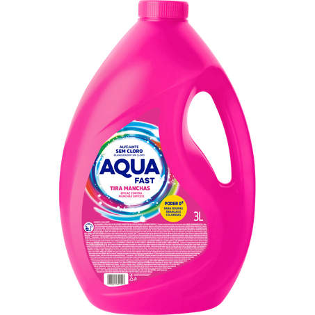 Alvejante s/cloro aquafast 3l