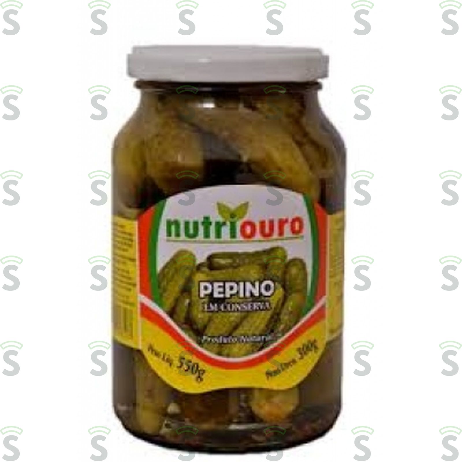 Pepino em Conserva Nutriouro Pote de Vidro 300gr