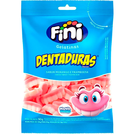Bala de Gelatina Fini 80g - Dentaduras