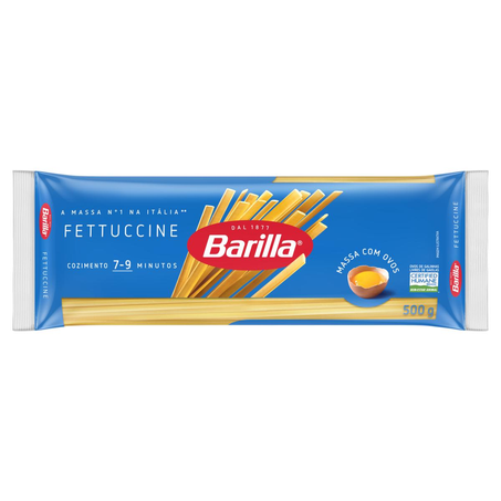 Massa Barilla 500g - Fettuccine - Com Ovos