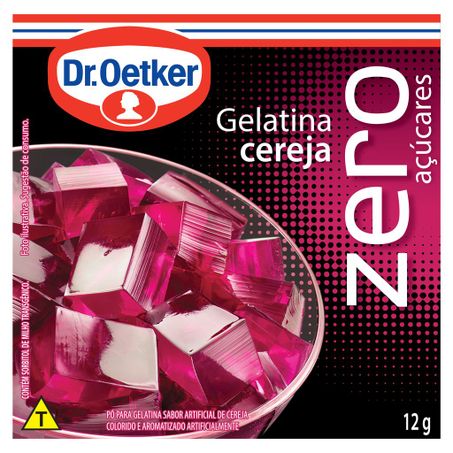 GELATINA EM PÓ DR.OETKER ZERO AÇÚCAR CEREJA CAIXA 12G