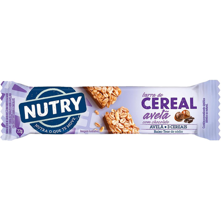 Barra de Cereal Nutry 22g - Avelã com Chocolate