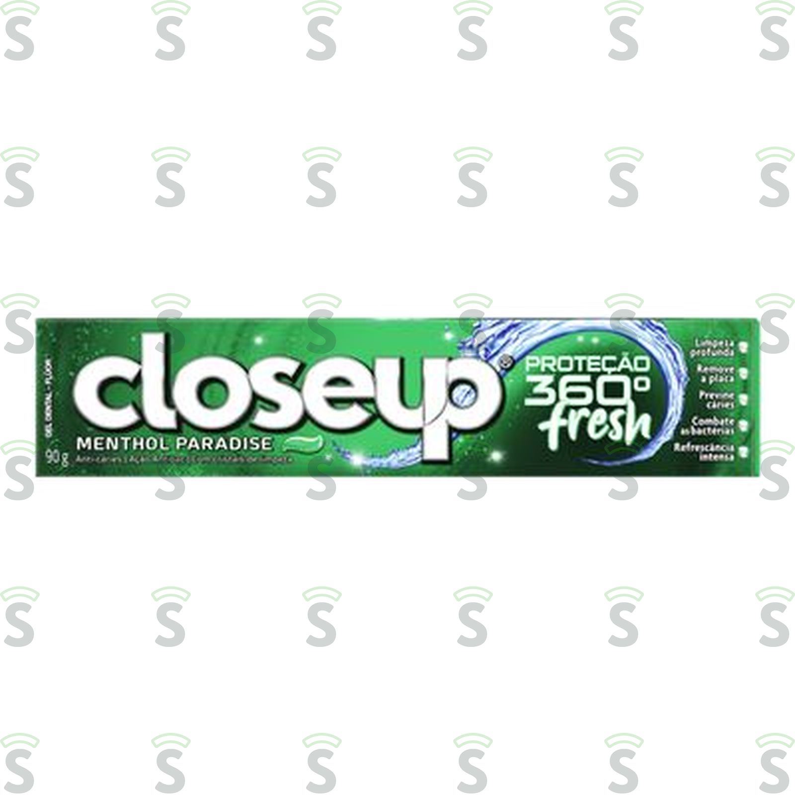 Gel Dental com Flúor Closeup Fresh Action Menthol Paradise Caixa 90gr