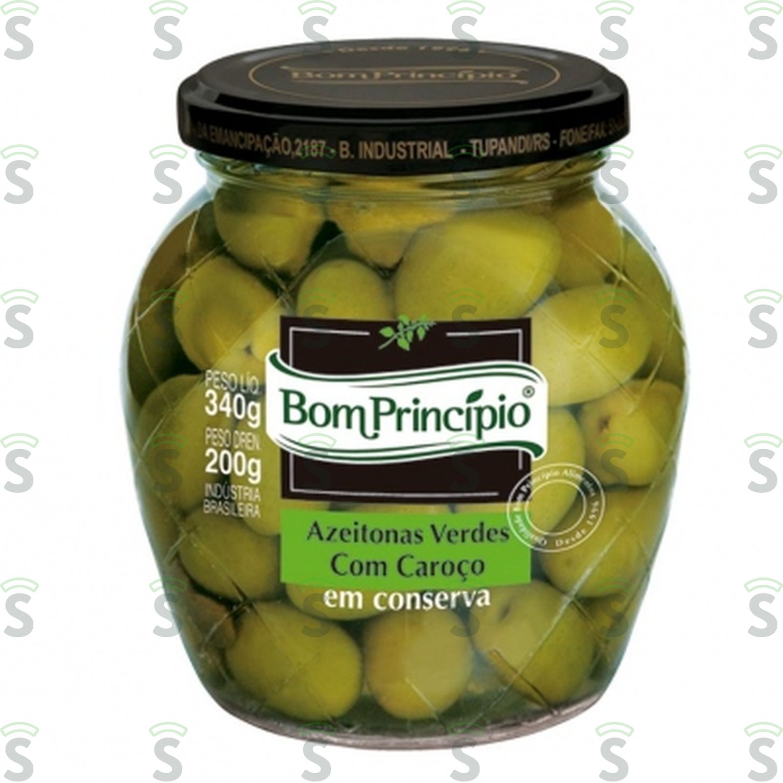 Bom principio-azeitona verde 200g